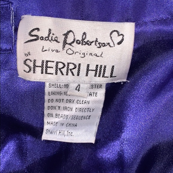 Sherri Hill Purple Prom Dress - Picture 5 of 8